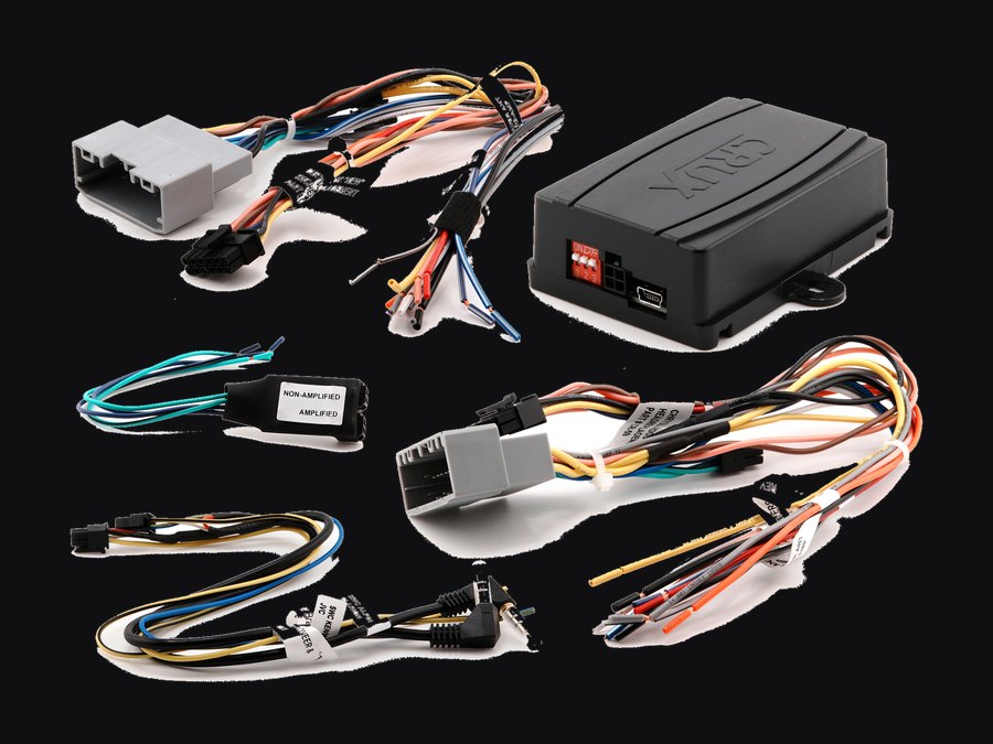 CRUX Vehicle integration interfaces on the shelf at AMA Audio Customs